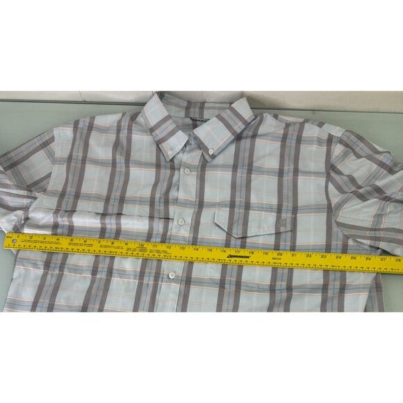 Huk Fishing Performance Shirt Mens 2XL XXL Button Down Vented Short Sleeve - Picture 5 of 7